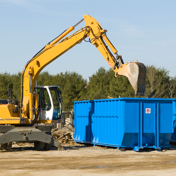 are there any restrictions on where a residential dumpster can be placed in East Randolph New York